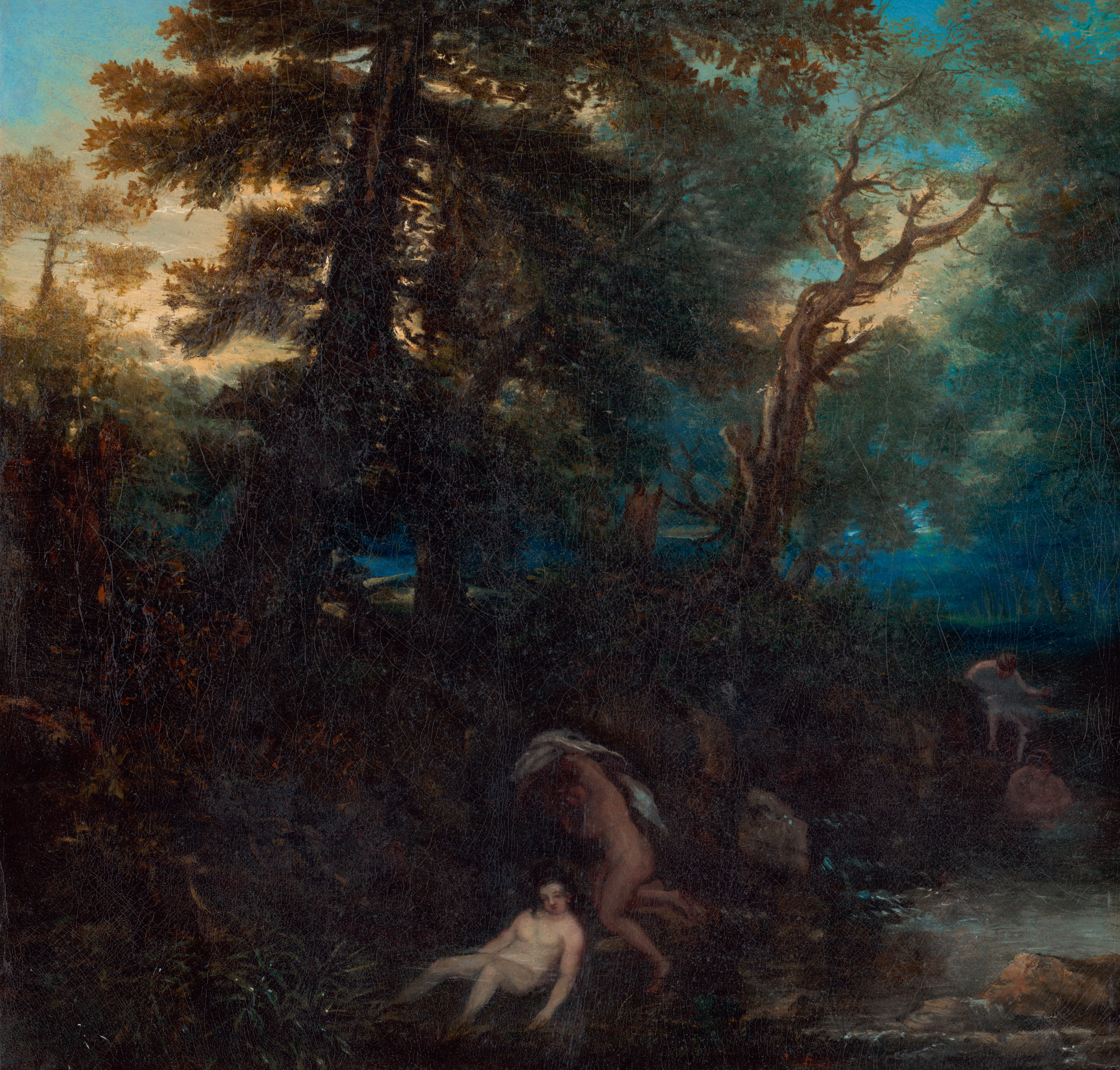 11 Lievens painting Landscape with Bathing Nymphs