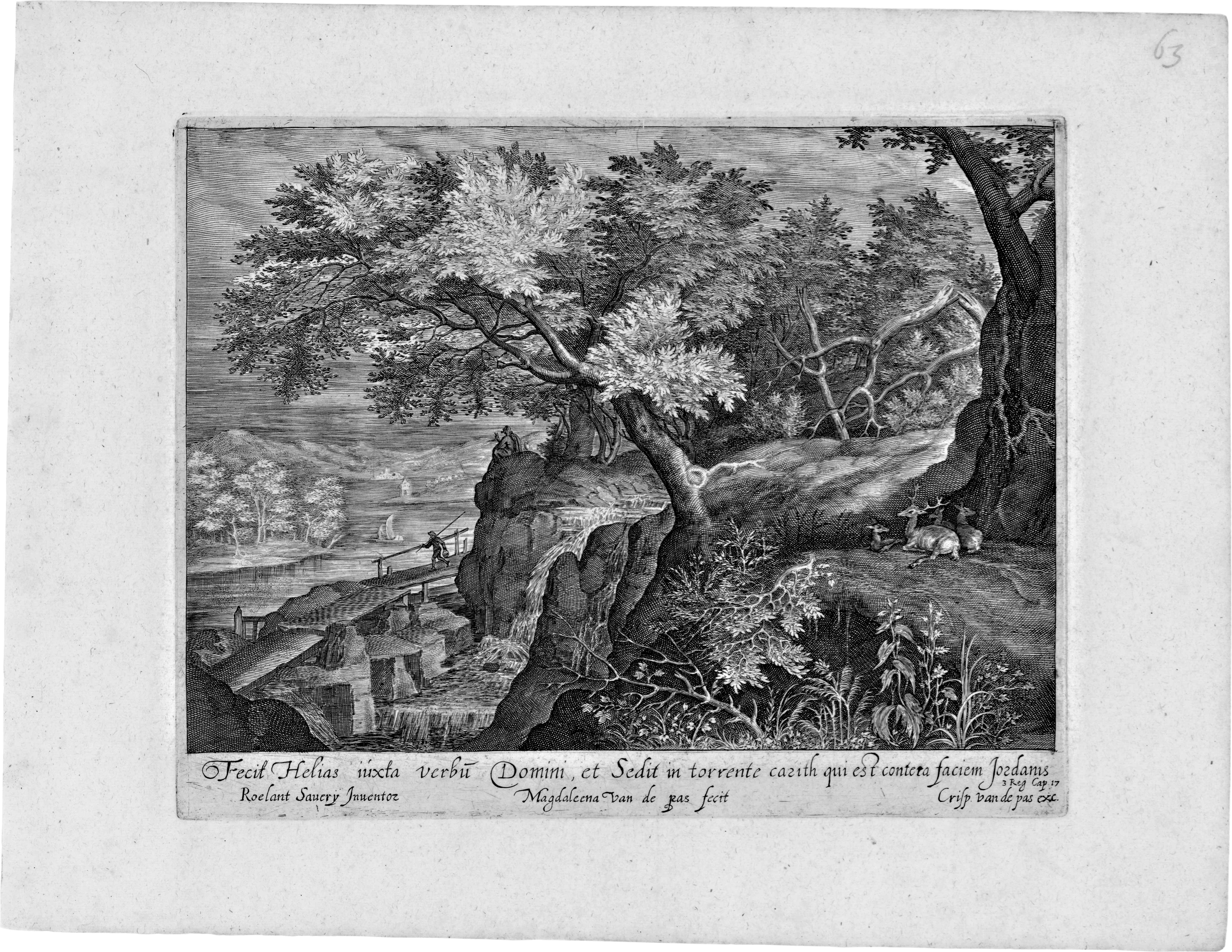 10_de Passe_print Four landscapes with scenes from the story of Elijah