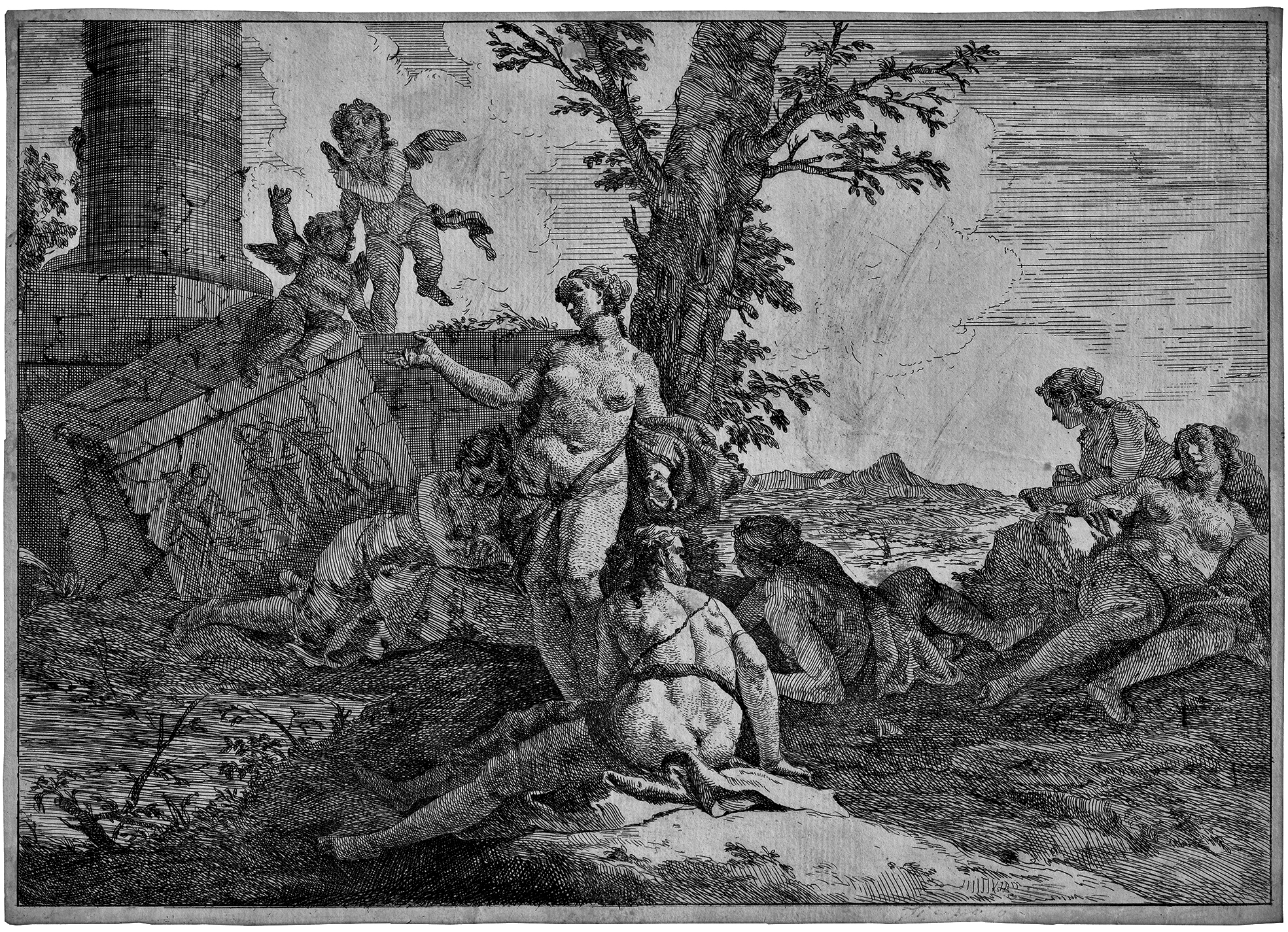 19_Fontebasso_print Six Nymphs and Two Putti