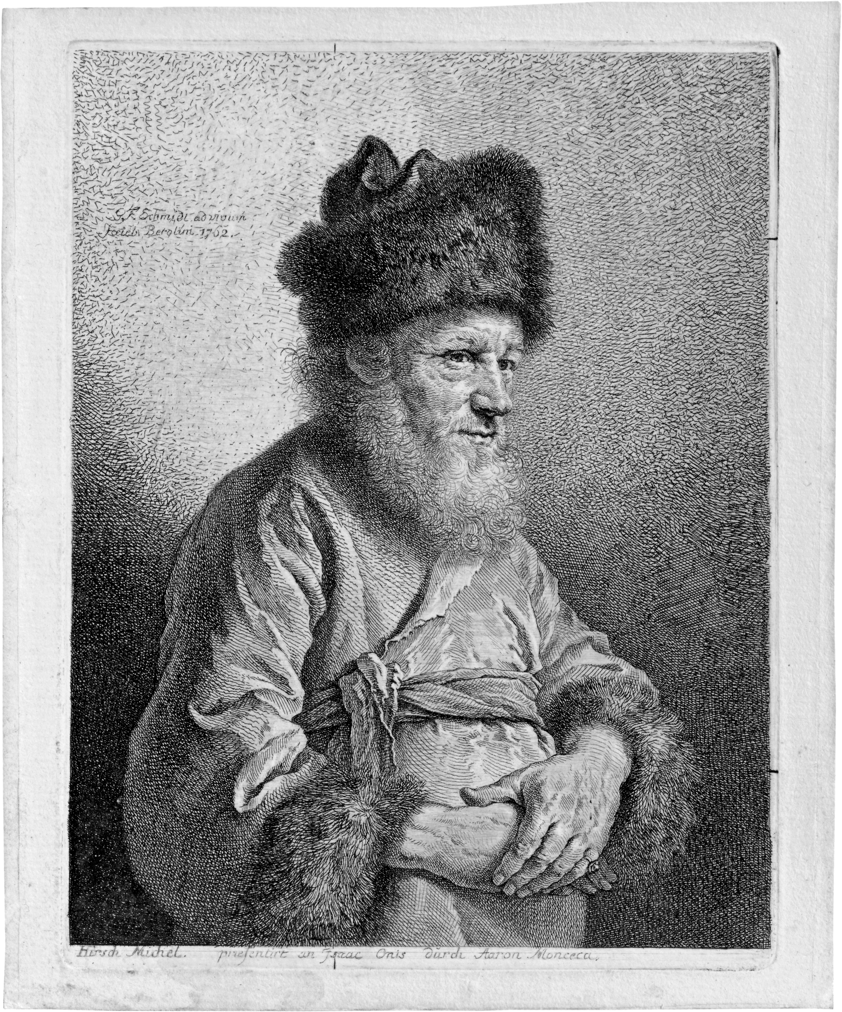 22_Schmidt_print Portrait of the First Potsdam Rabbi, Jechiel Michel Hirsch
