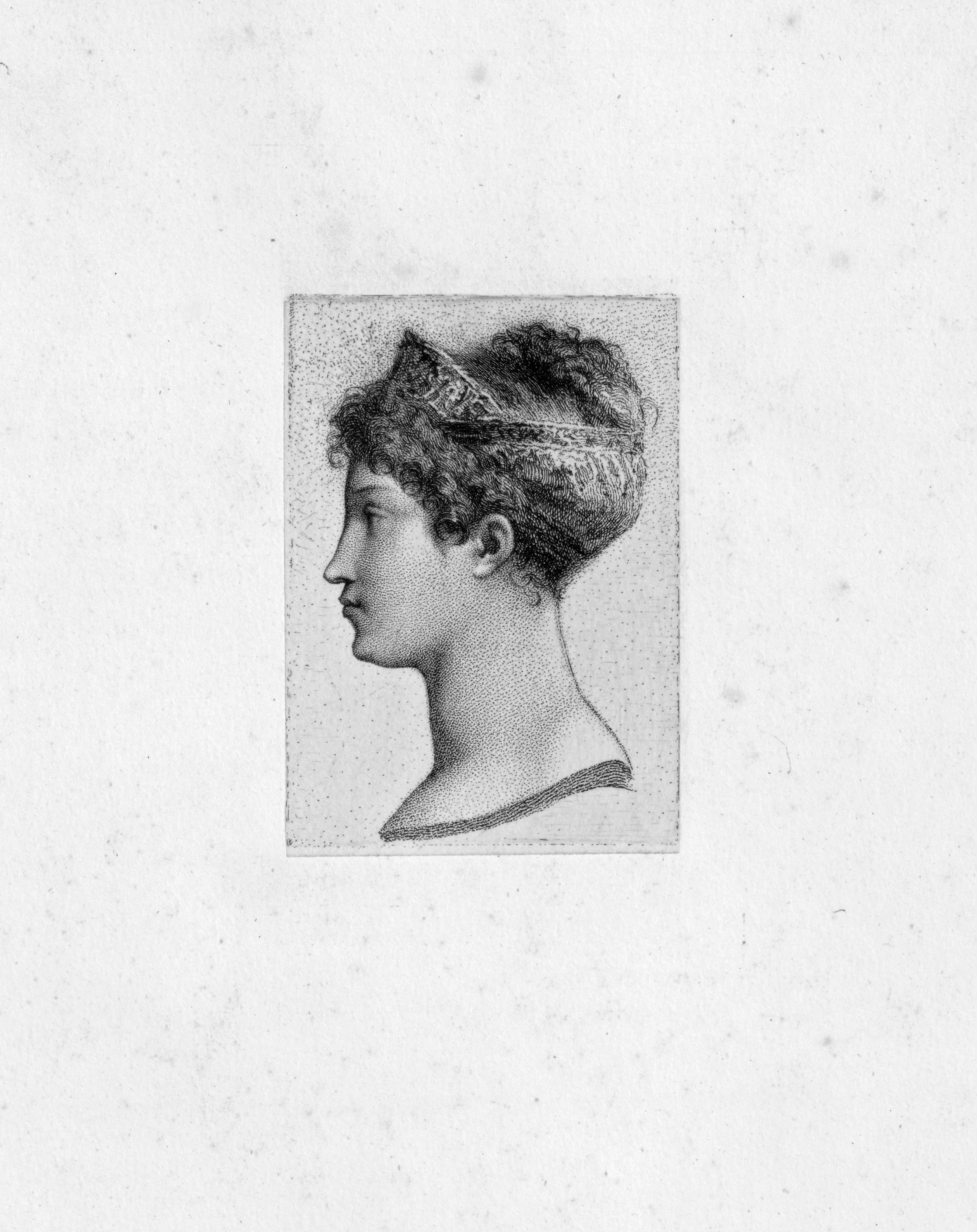 Flameng_print Profile Portrait of the Empress Marie Louise