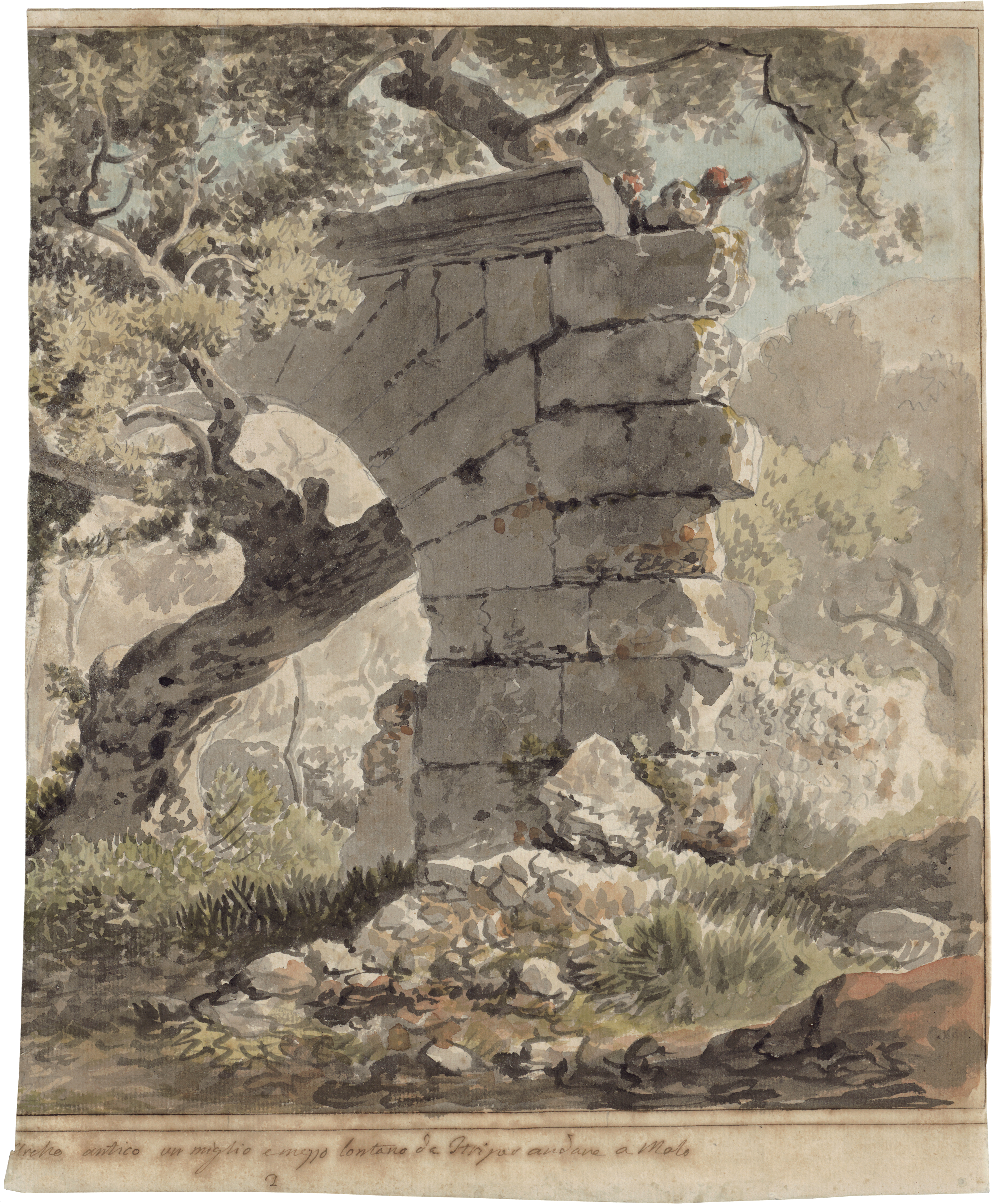 Labruzzi_drawing An Ancient Archway in an Enchanted Landscape